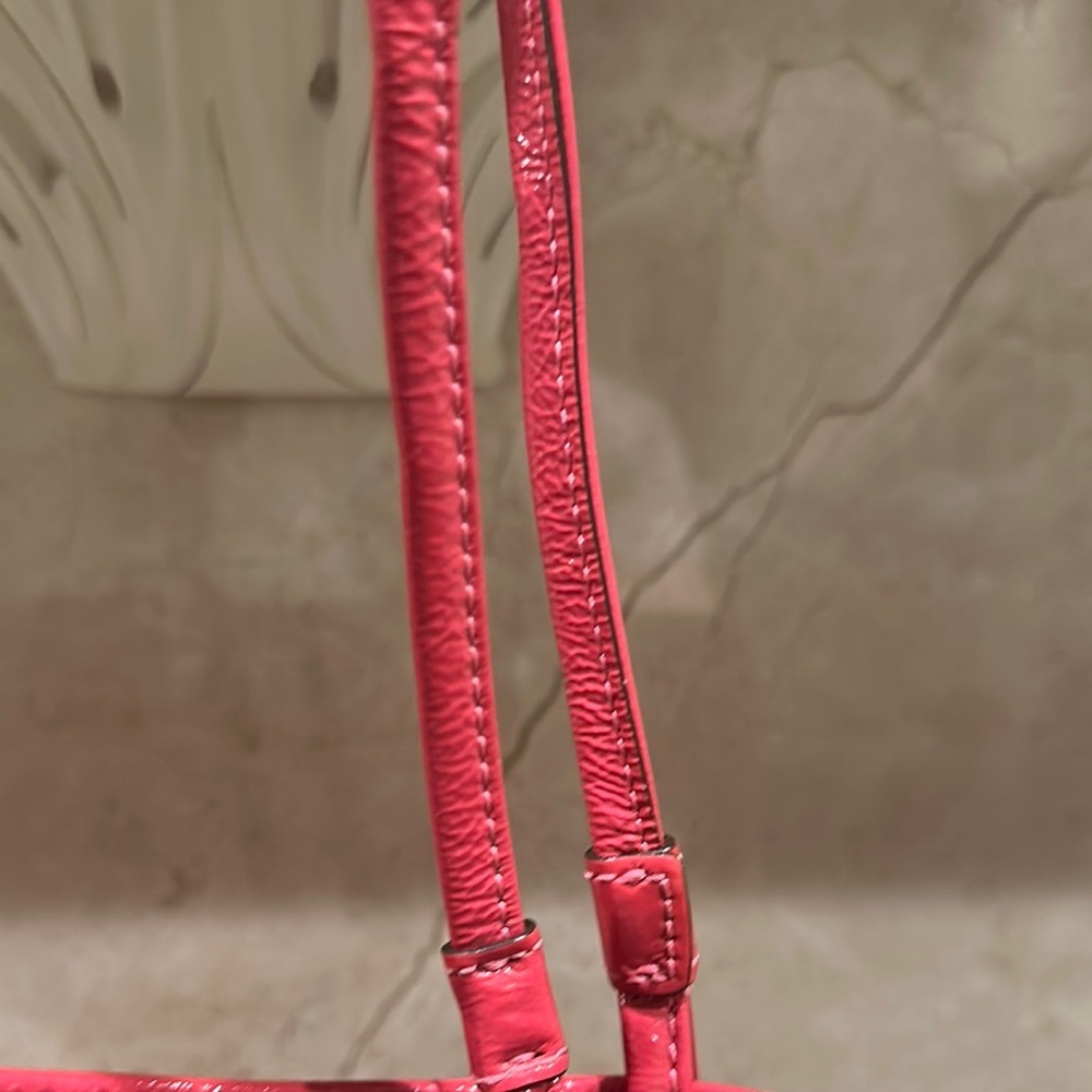 Coach Poppy Evie Graffiti Coated Canvas Tote Bag Vintage Rare Hot Pink - Picture 6 of 15